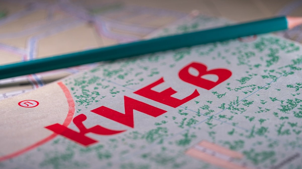 Notebook with the city name of kyiv.